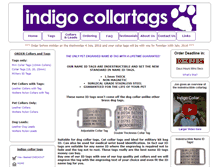 Tablet Screenshot of indigocollartags.com